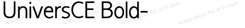 UniversCE Bold字体转换